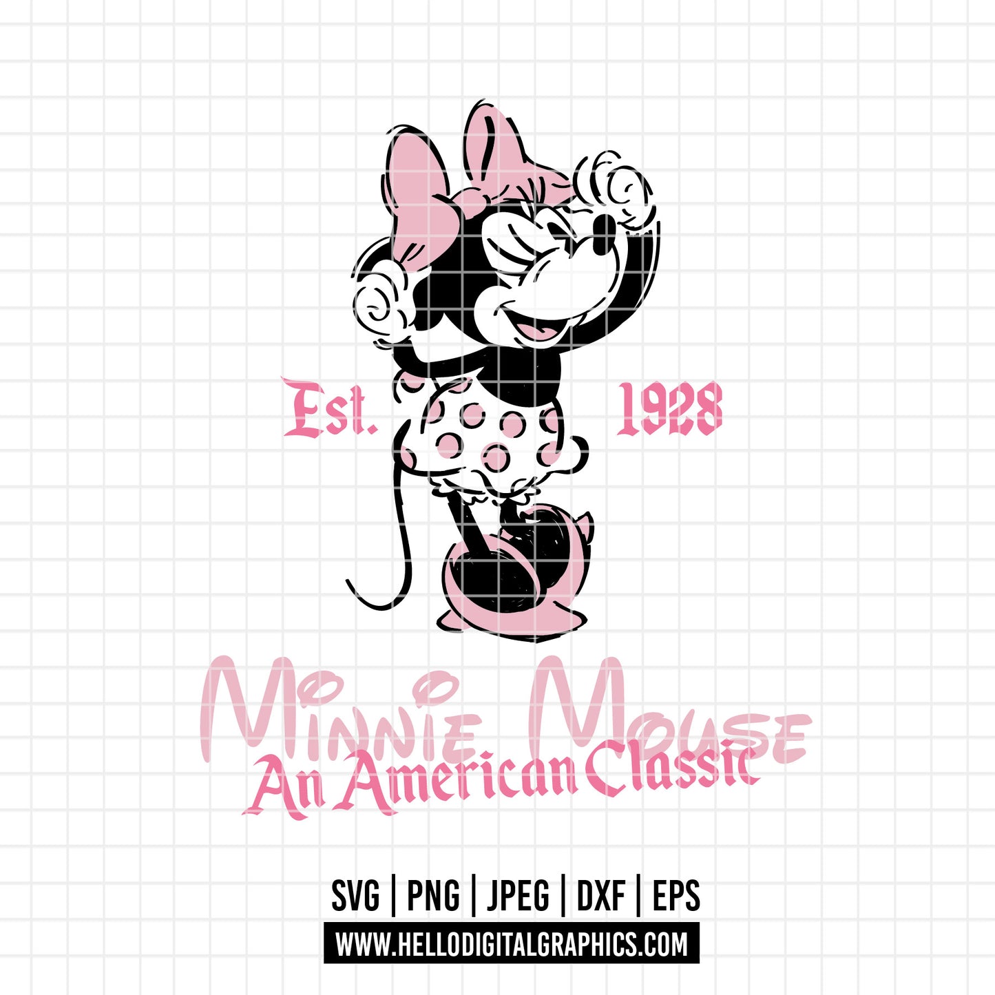 COD3181 - Minnie svg, Disney svg, disneyland t shirt svg, Disney svg, dtf, sublimation