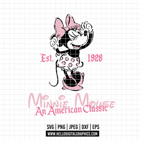 COD3181 - Minnie svg, Disney svg, disneyland t shirt svg, Disney svg, dtf, sublimation