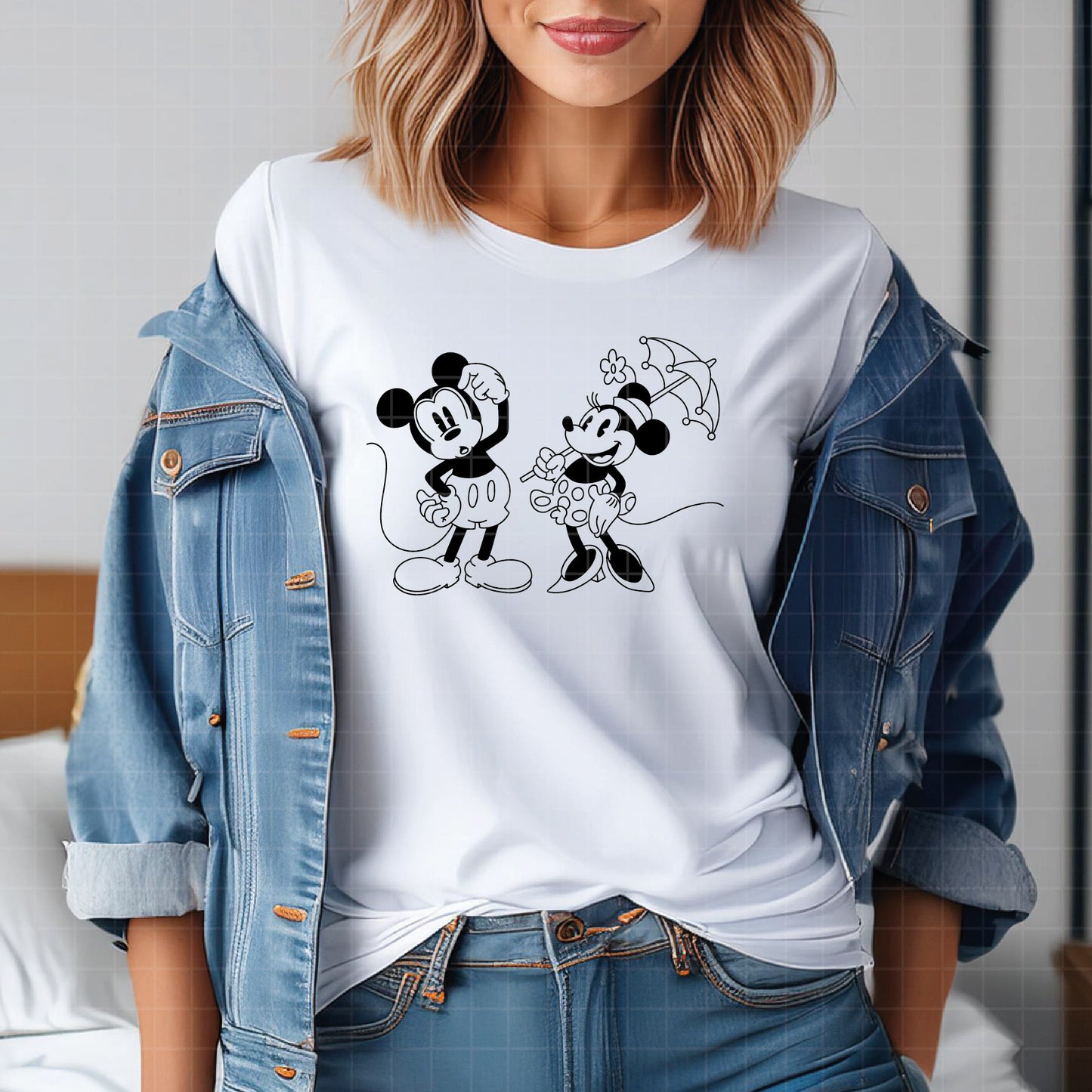 COD3182 - Mickey and minnie svg, Disney svg, mickey svg, minnie svg, Silhouette, Cricut