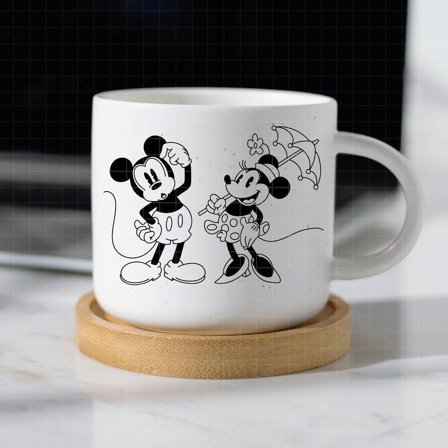 COD3182 - Mickey and minnie svg, Disney svg, mickey svg, minnie svg, Silhouette, Cricut