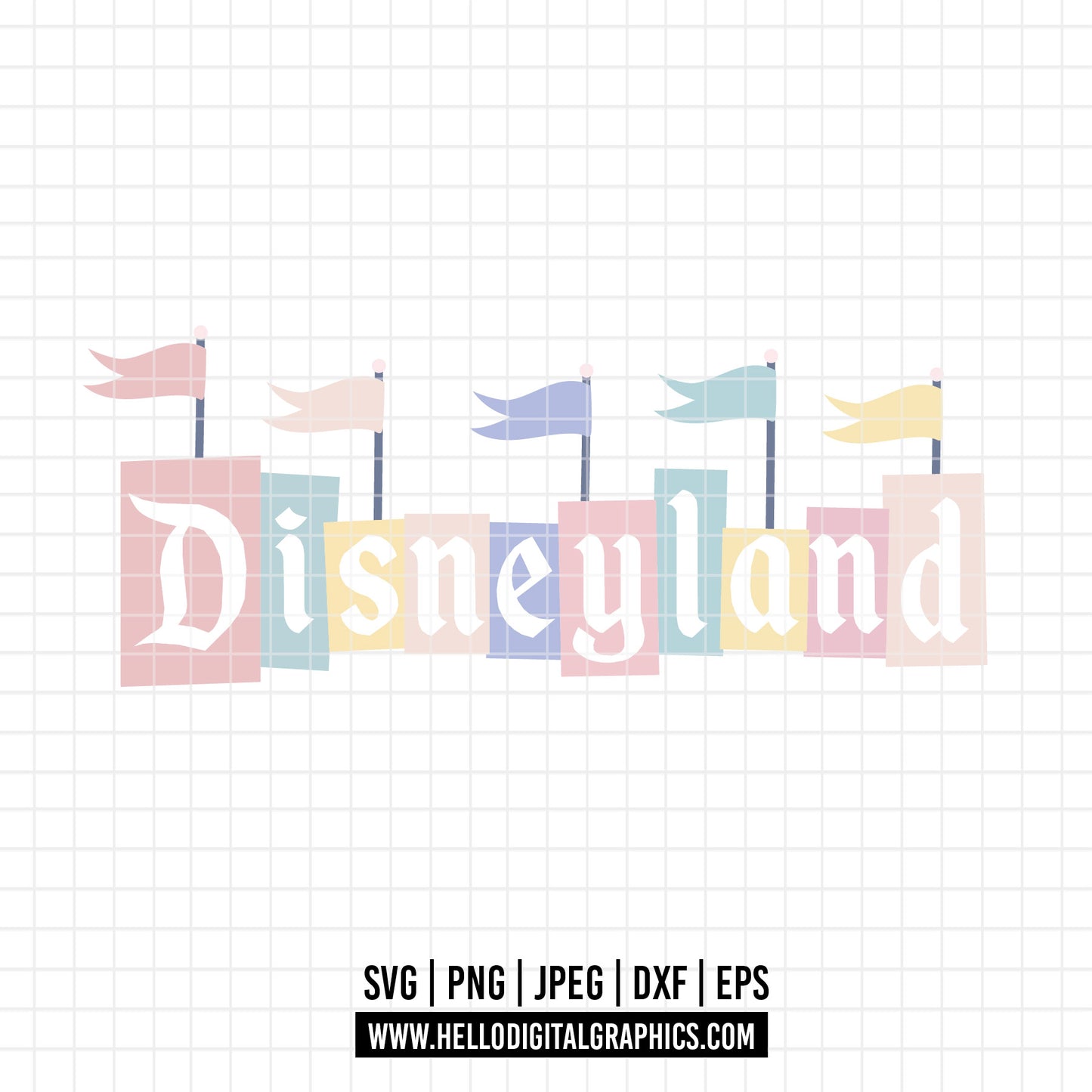 COD3184 - Disneyland magic svg, disney park svg, mickey svg, minnie svg, pluto svg