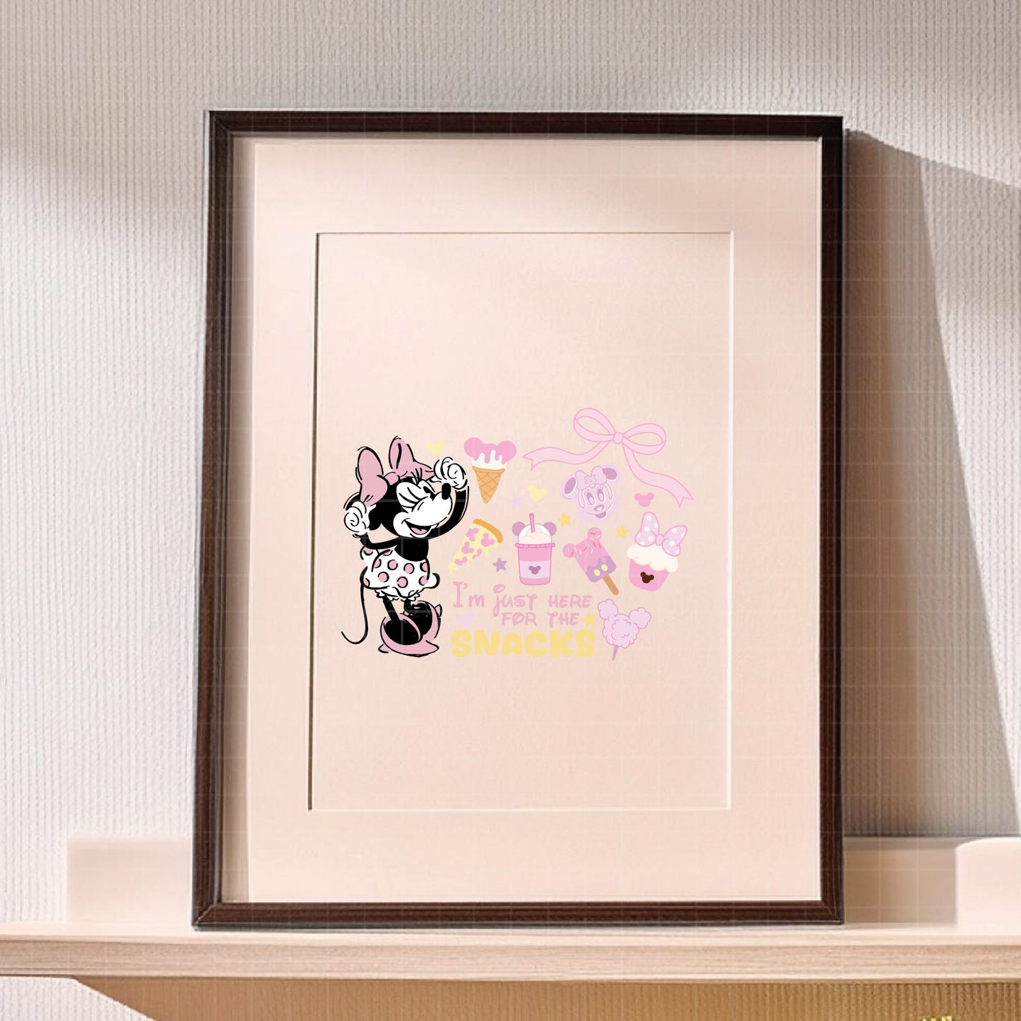COD3189 - This girl runs on snacks and magic svg, snackgoals svg, Snacks svg, Mickey Mouse Ears Head, Disney svg, mickey svg