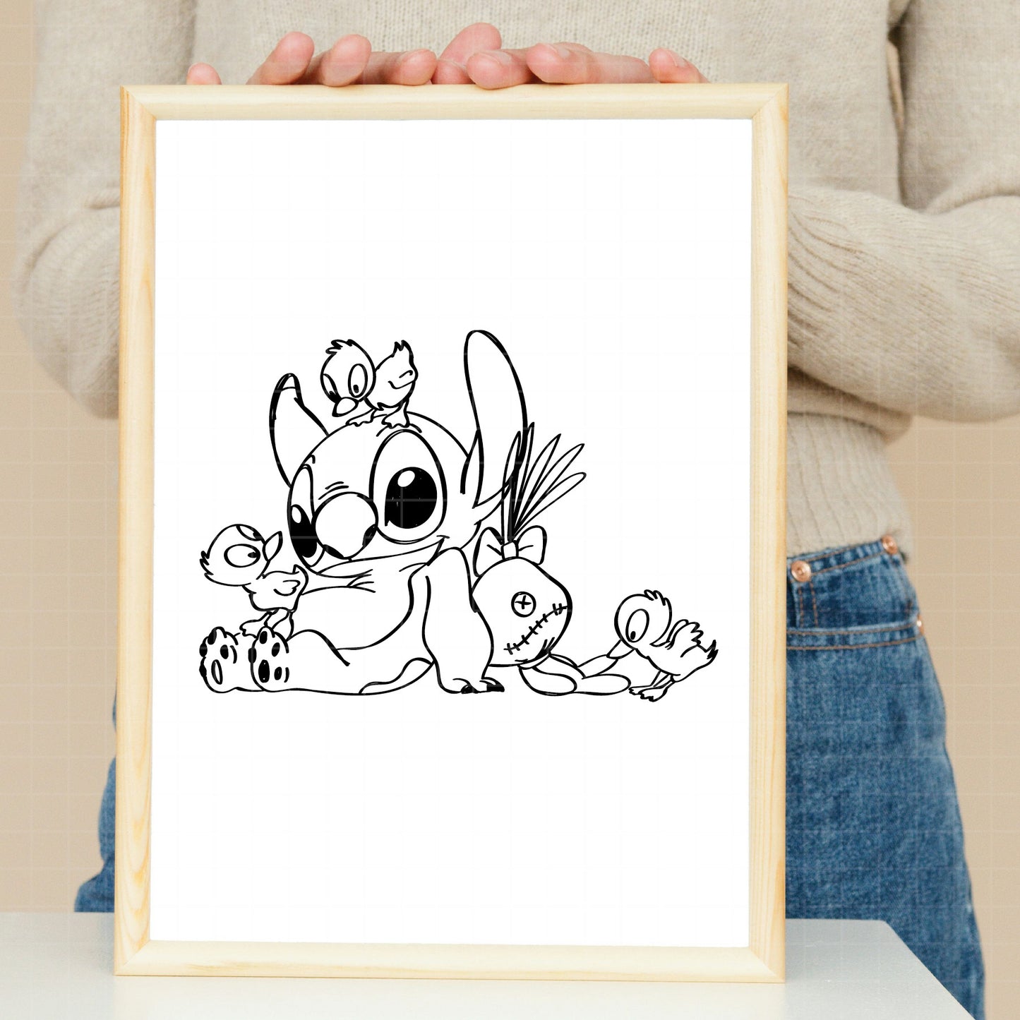 COD3193 - Stitch svg, Best teacher ever svg, disney svg, stitch sketch png