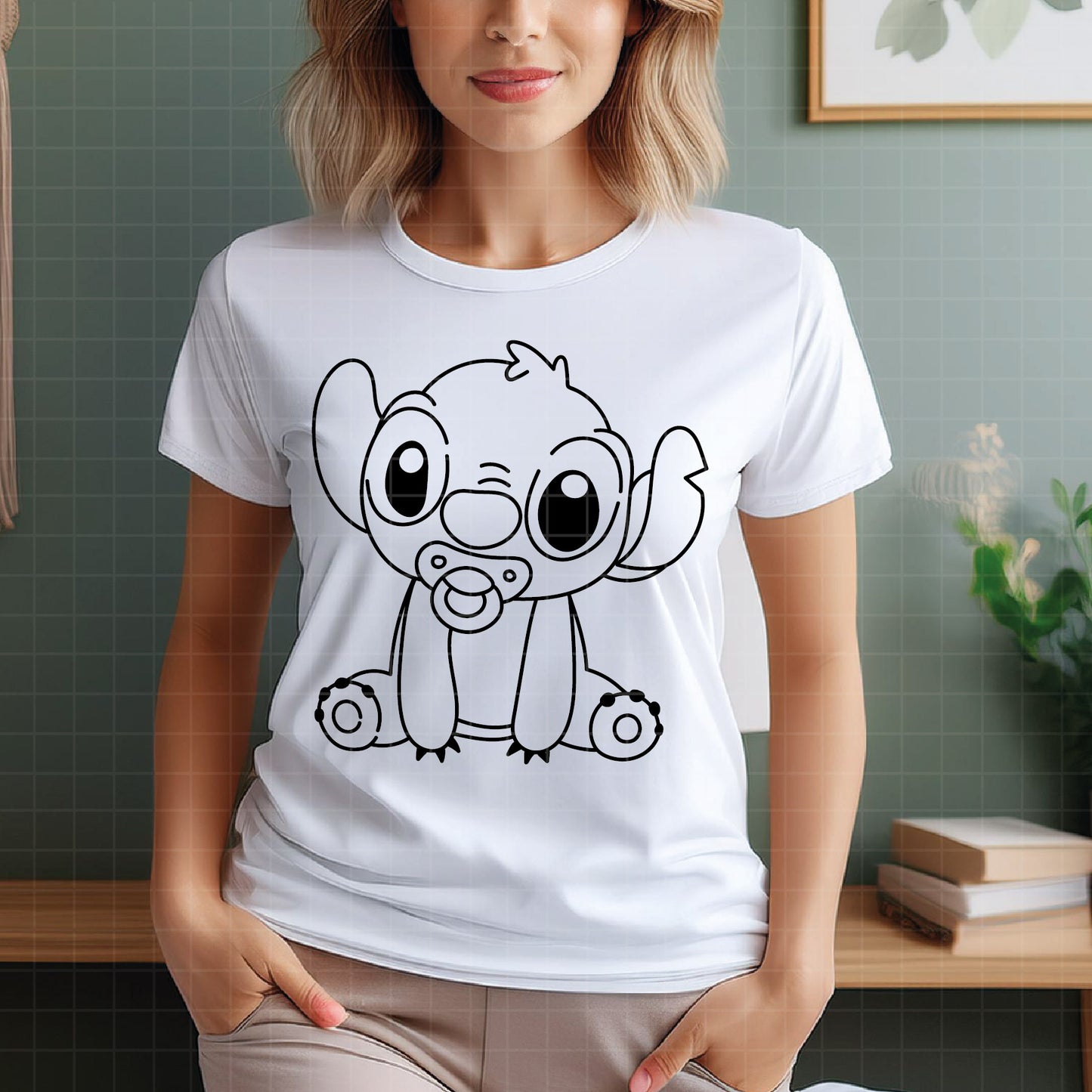 COD3194 - Stitch svg, Best teacher ever svg, disney svg, stitch sketch png