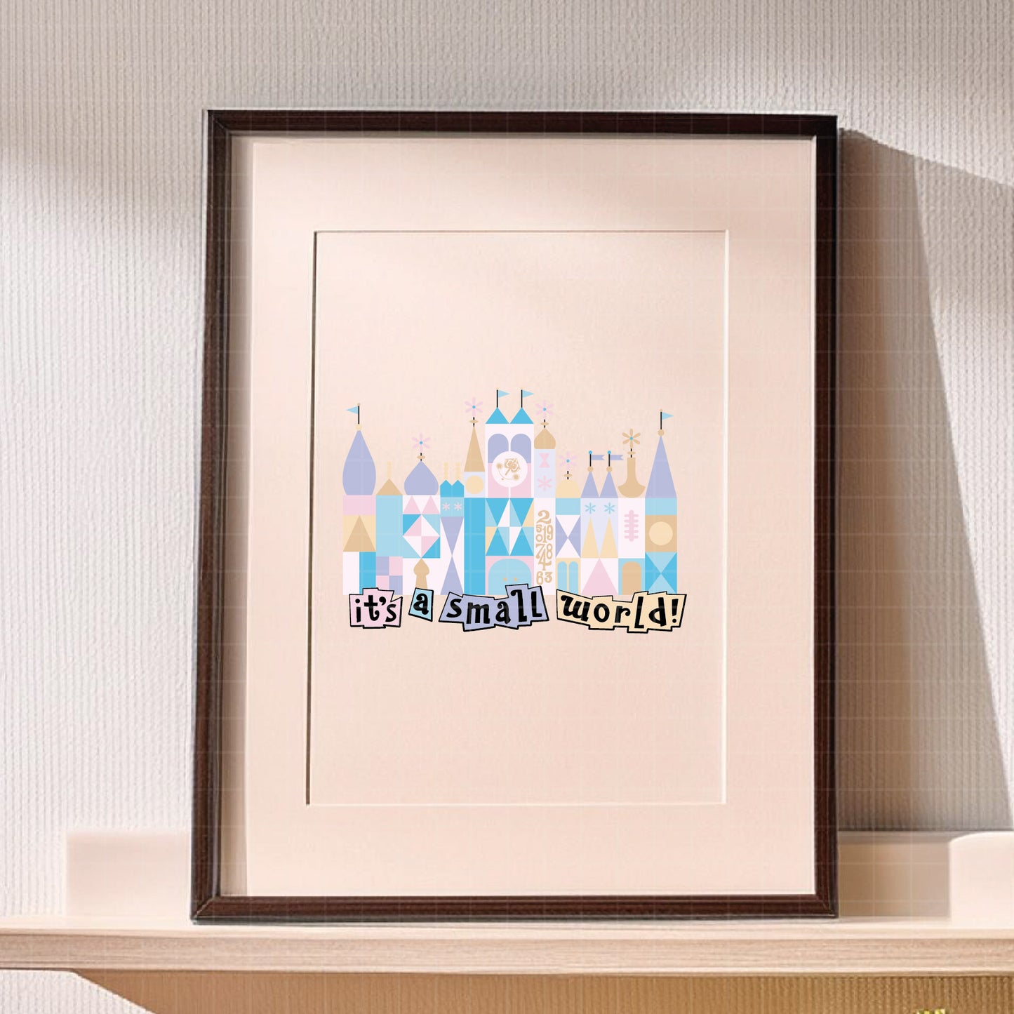 COD3201 - it's a small world disney SVG, EPS, PNG - Disney -Inspired 'It's a small world' numbers and quotes svg set. Craft Your magic