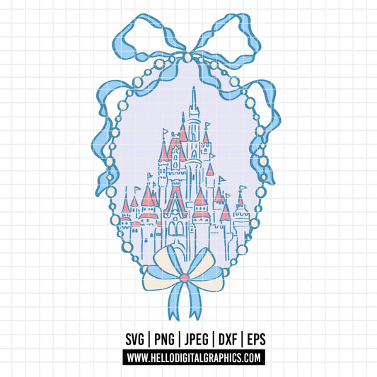 COD3205 - Castle svg, disney castle svg, disney svg, tinker bell svg, cricut, silhouette