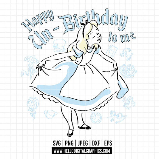 COD3206 - Alice in wonderland svg, Alice sketch svg, disney svg, Silhouette, Cricut