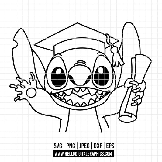 COD3207 - Stitch grad svg, stitch school svg,  Best teacher ever svg,  school heart svg