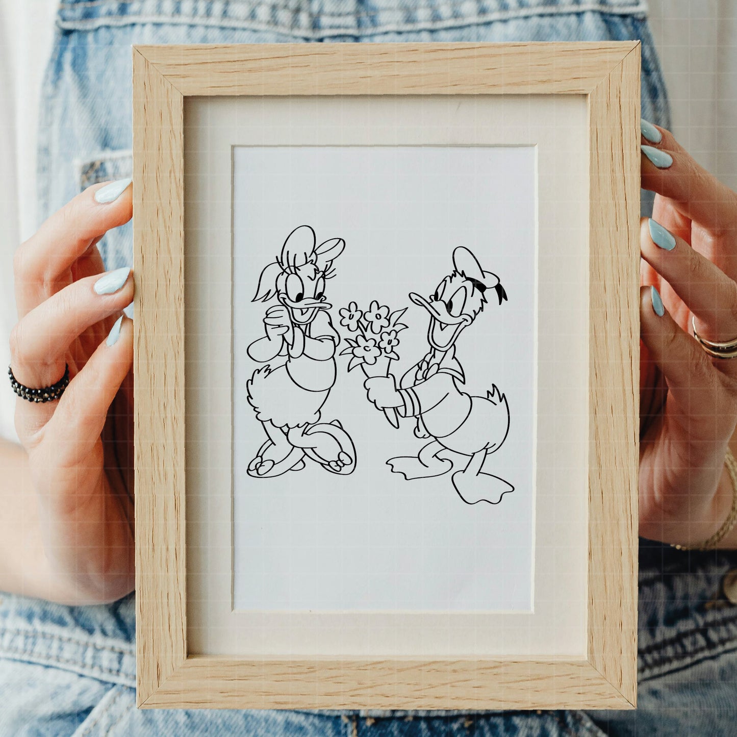 COD3212 - Daisy and Donald svg, Disney svg, Silhouette, Cricut