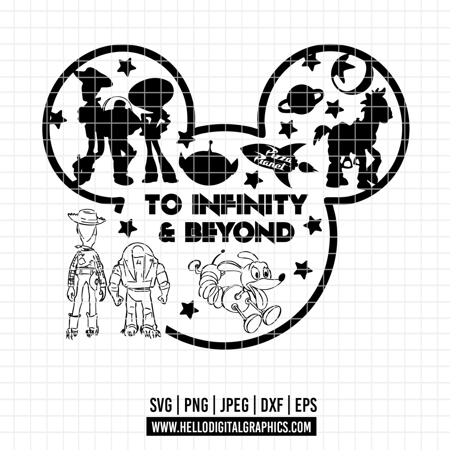 COD3220 - Toy Story PNG, Toy Story Clipart, Toy Story SVG, Buzz Lightyear Woody