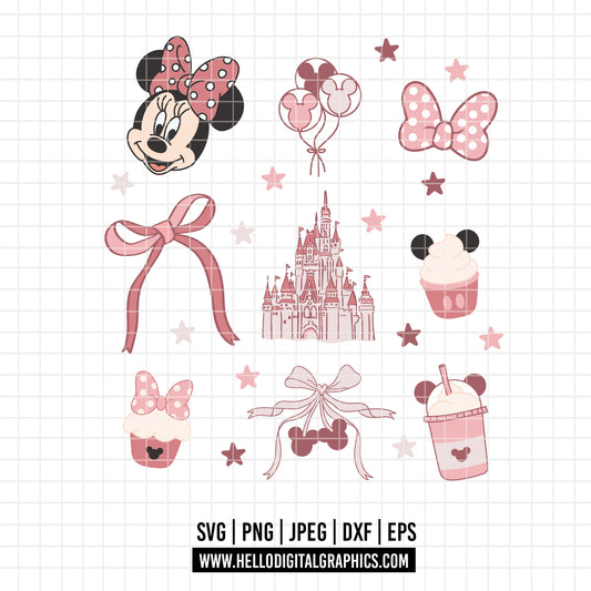 COD3221 - Castle svg, disney castle svg, disney svg, tinker bell svg, cricut, silhouette