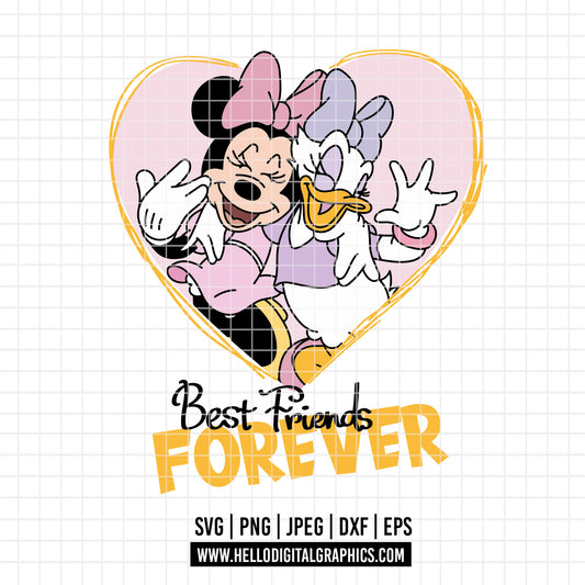 COD3223 - Besties svg, Minnie and daisy svg, Disney svg, disneyland t shirt svg, Disney svg