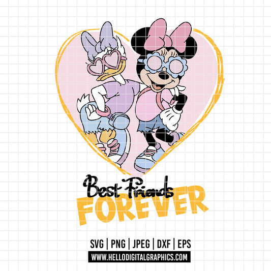 COD3224 - Besties svg, Minnie and daisy svg, Disney svg, disneyland t shirt svg, Disney svg