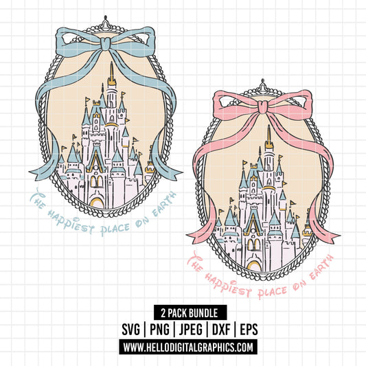 COD3239 - Castle svg, disney castle svg, disney svg, tinker bell svg, cricut, silhouette