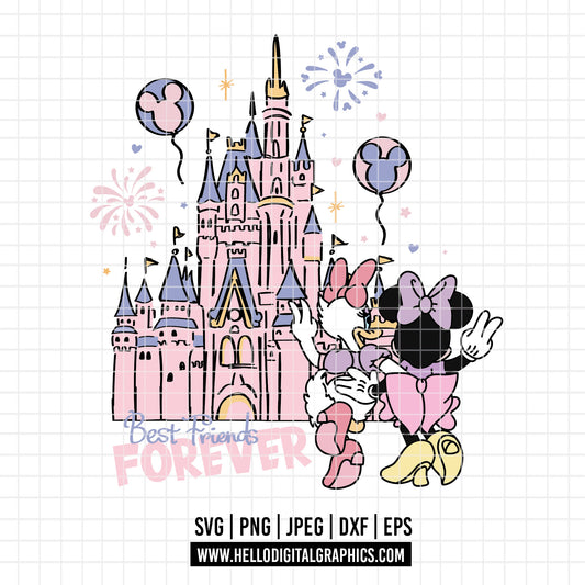 COD3241 - Besties svg, Minnie and daisy svg, Disney svg, disneyland t shirt svg, Disney svg