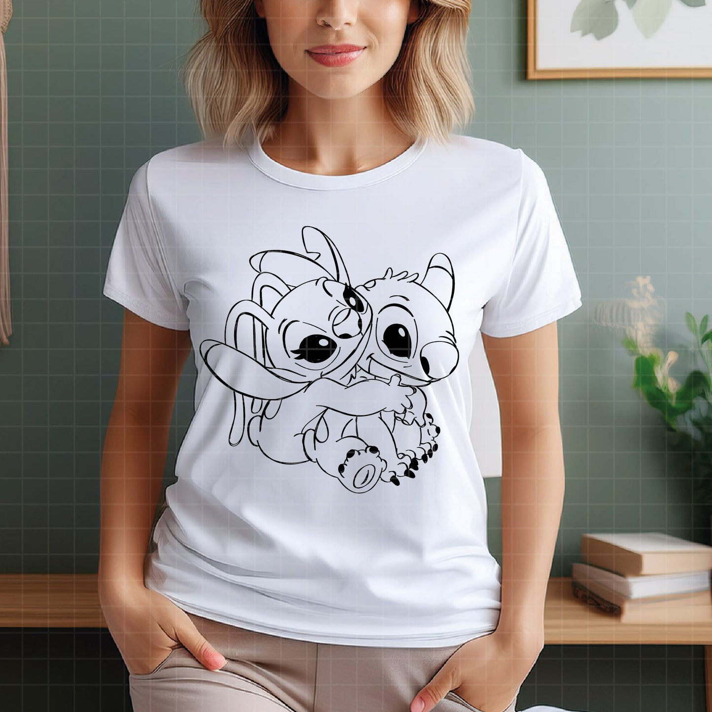 COD3244 - Stitch and angel svg, Lilo svg, Ohana svg, Stitch svg, Disney svg, Cricut, Silhouette