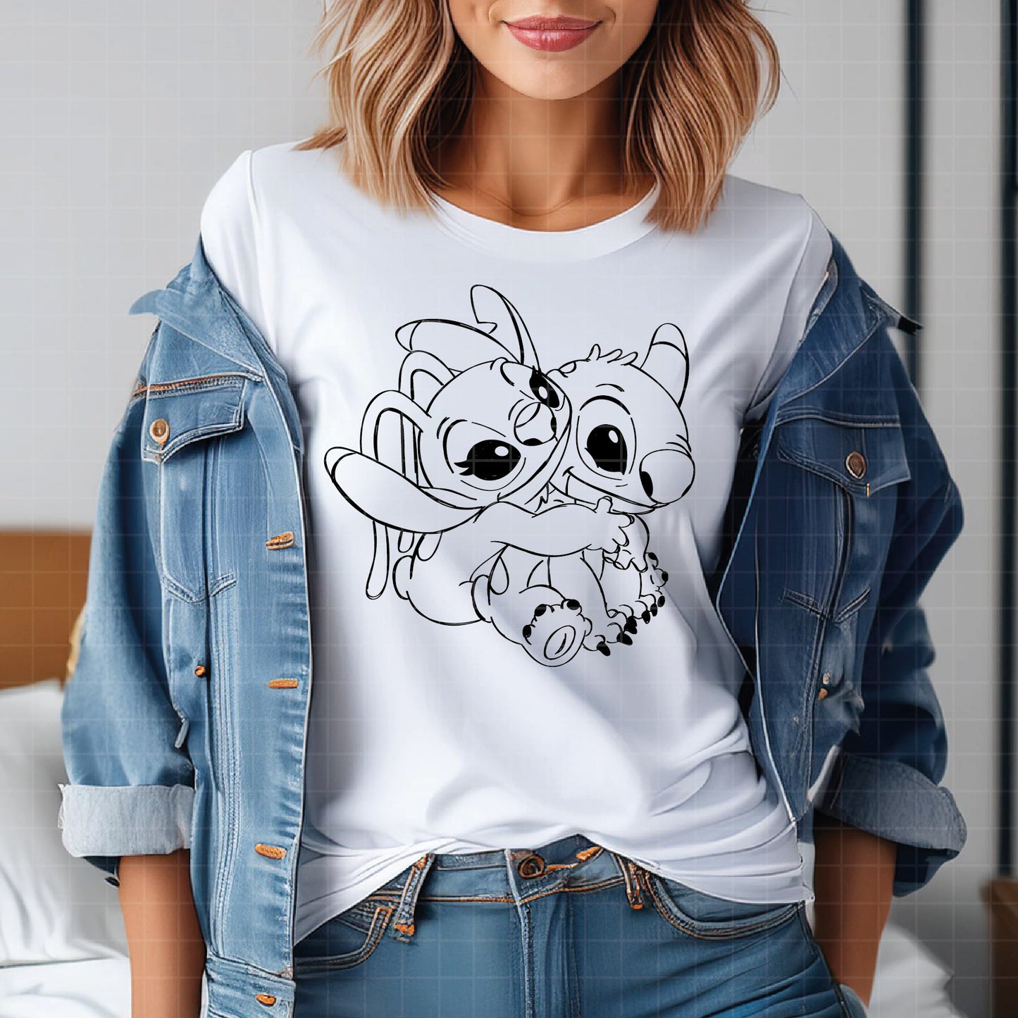 COD3244 - Stitch and angel svg, Lilo svg, Ohana svg, Stitch svg, Disney svg, Cricut, Silhouette
