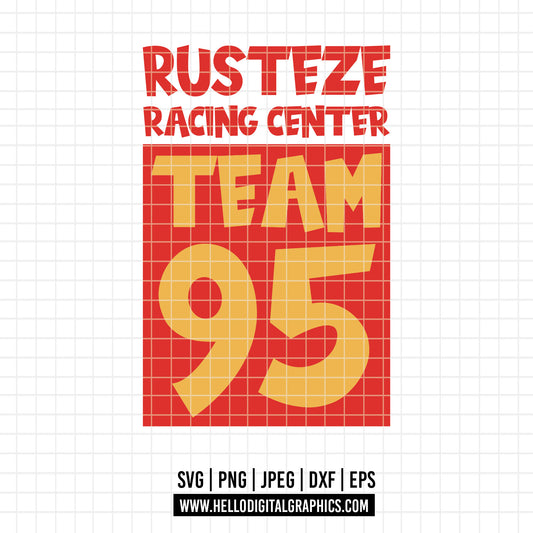 COD3246 - Rusteze svg, Cars Png, Ka Chow Svg, Lightning McQueen Png, Think Fast Cars Png