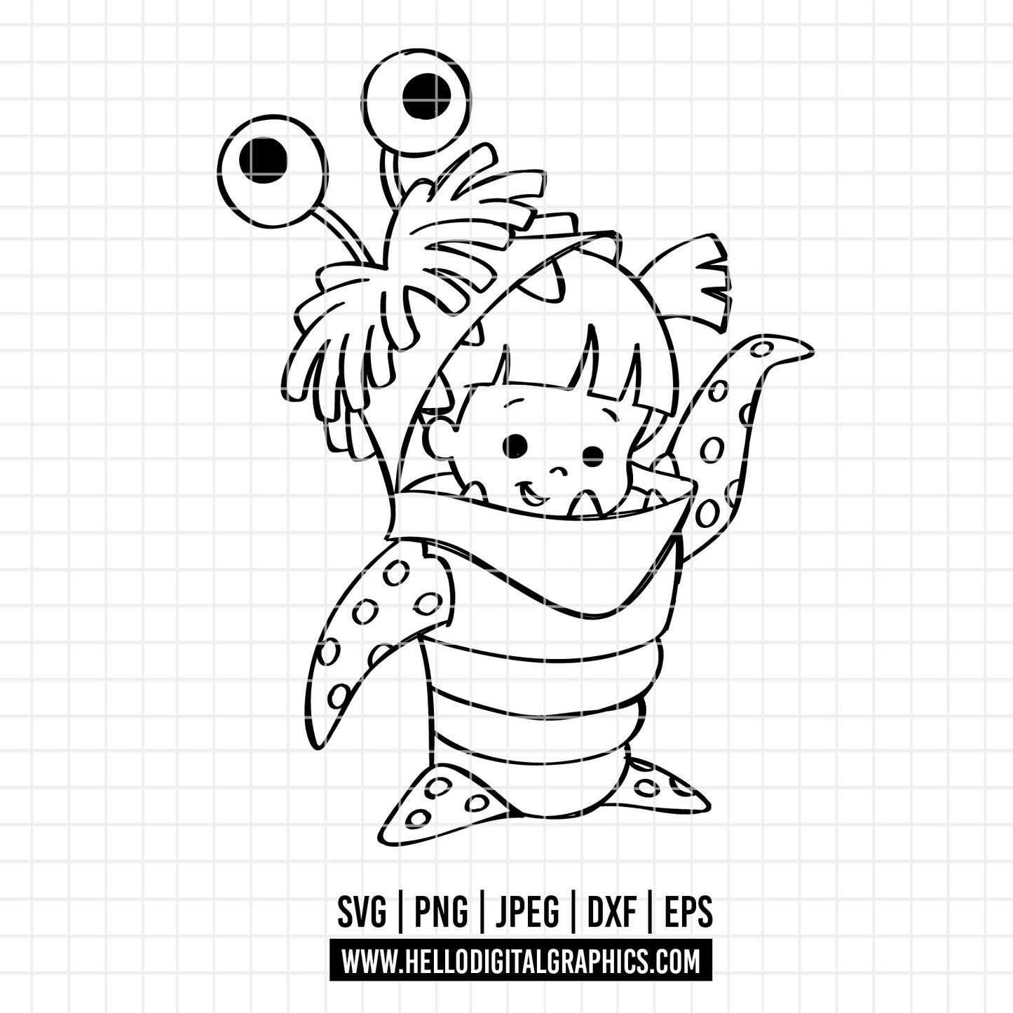 COD3262 - Monster inc. DTF, The door SVG, PNG - The door of Boo, monster inc