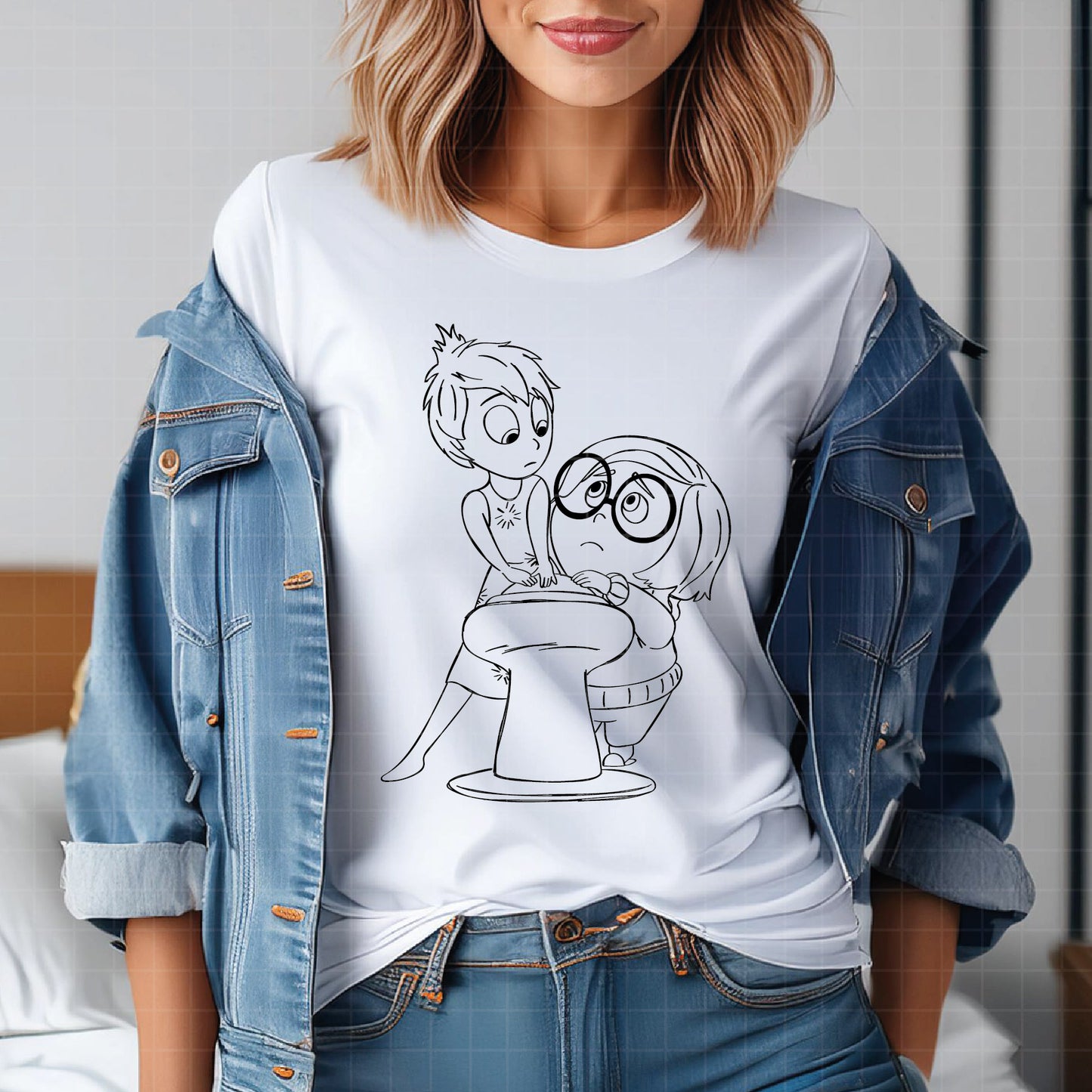 COD3263 - Joy and sadness svg, Feeling all the feels today svg, Anxiety Inside Out 2 svg, Inside Out 2 Clipart