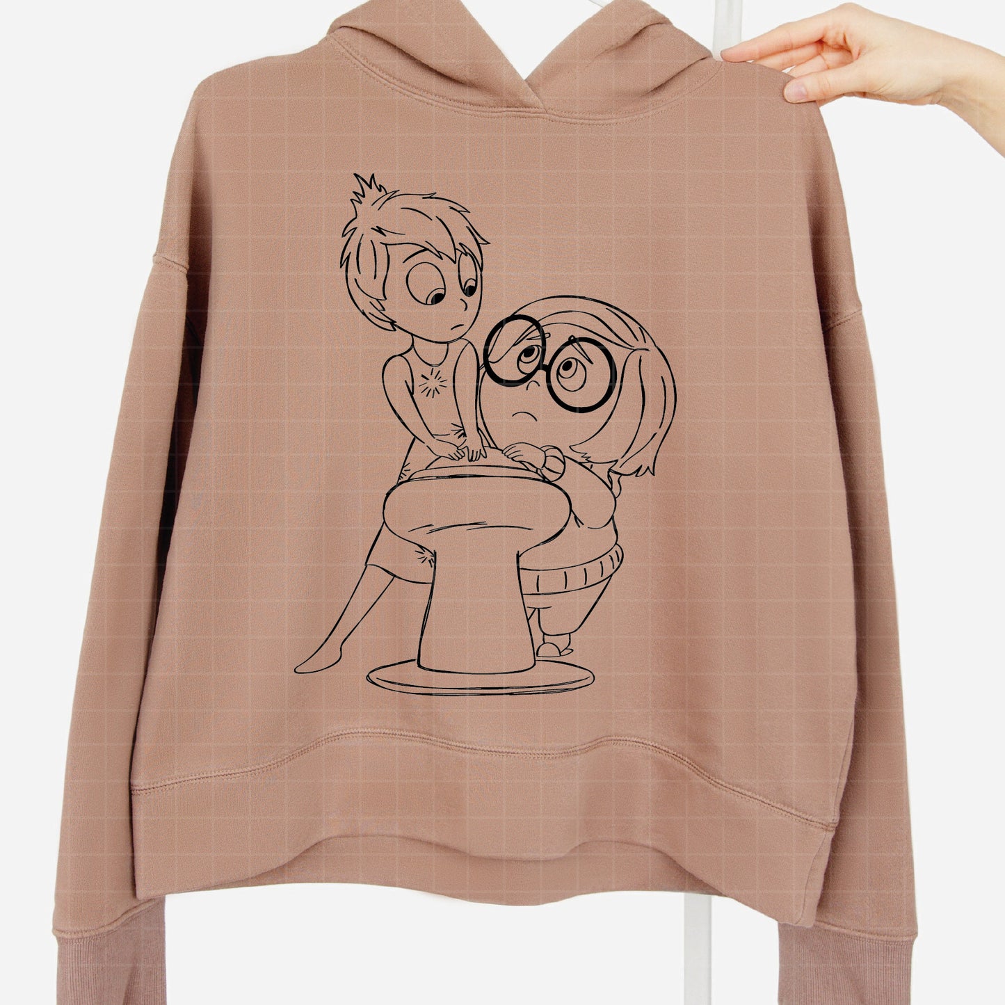 COD3263 - Joy and sadness svg, Feeling all the feels today svg, Anxiety Inside Out 2 svg, Inside Out 2 Clipart