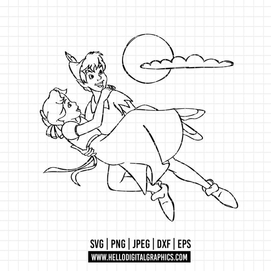 COD3264 - Peter Pan svg, Never grow up svg, peter pan svg, disney svg