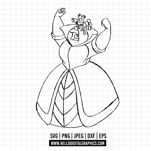 COD3274 - Alice in wonderland svg, Alice sketch svg, disney svg, Silhouette, Cricut