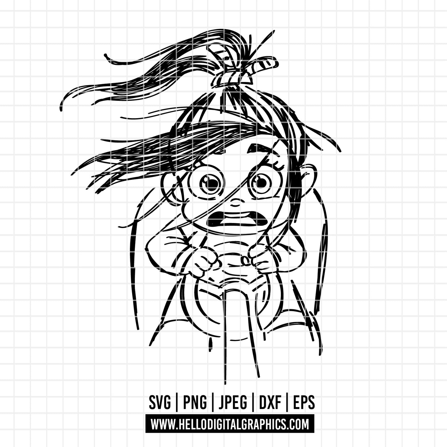 COD3277 - Vanellope von schweetz svg, Wreck it Ralph PNG, Wreck it Ralph SVG, Wreck it Ralph Clipart