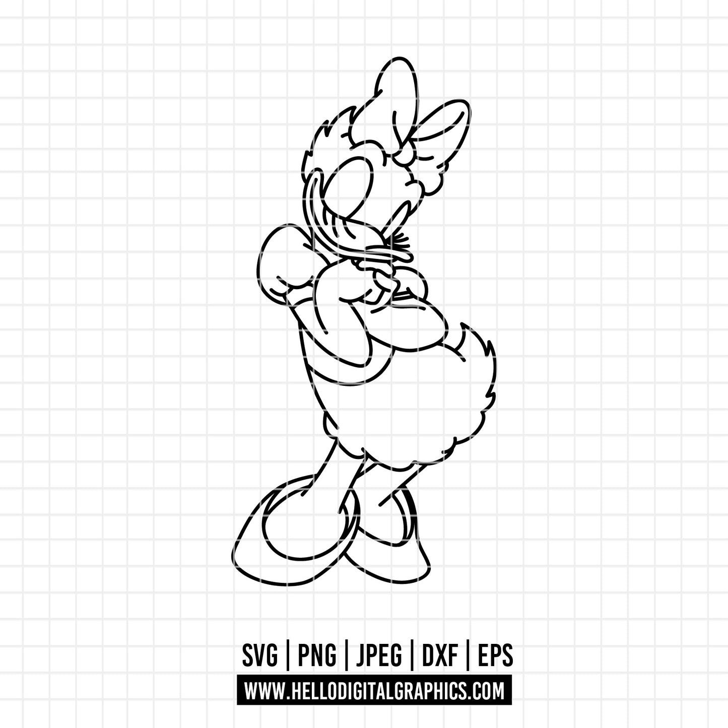 COD3285 - Daisy svg, Disney svg, Silhouette, Cricut