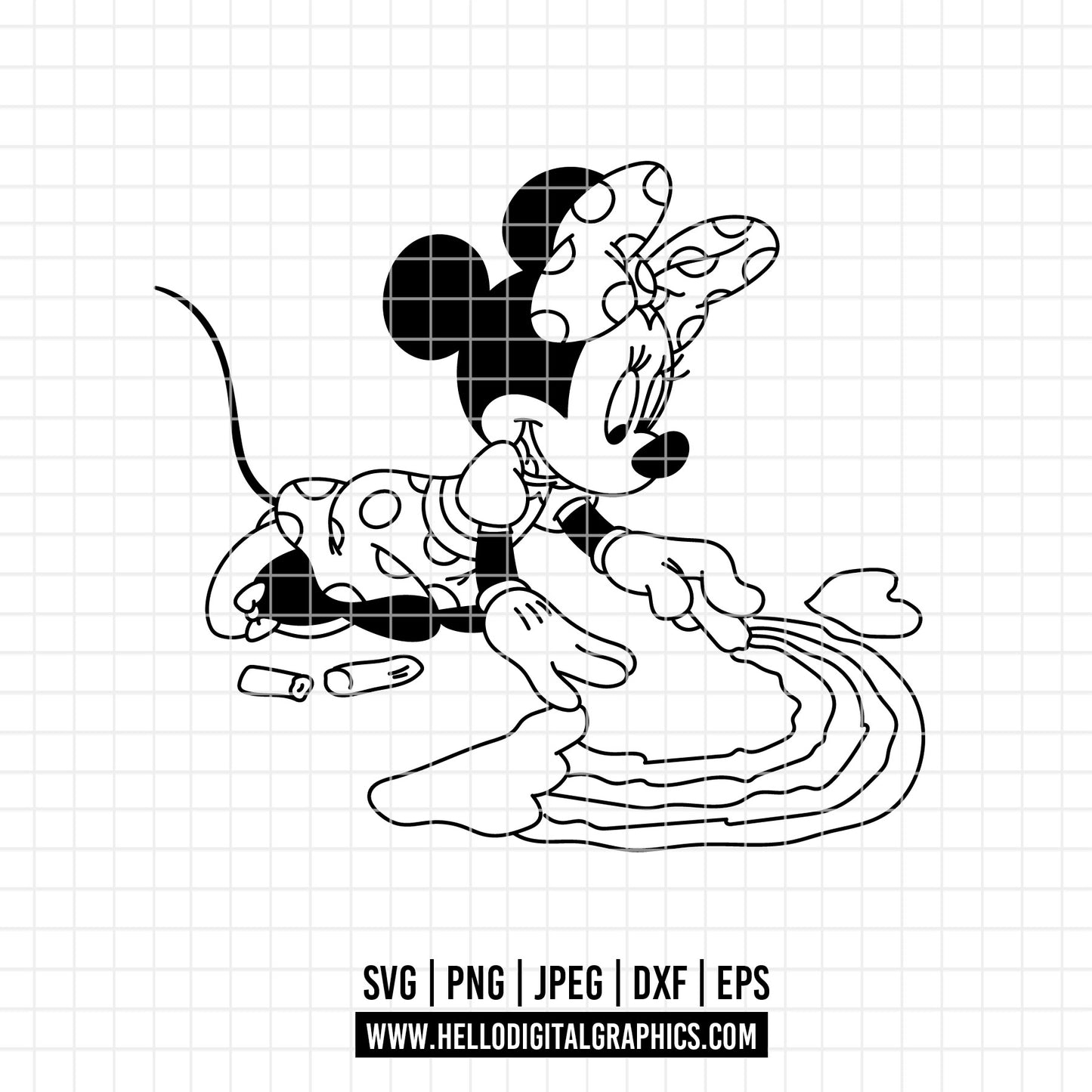 COD3286 - Minnie svg, Disney svg, disneyland t shirt svg, Disney svg, dtf, sublimation