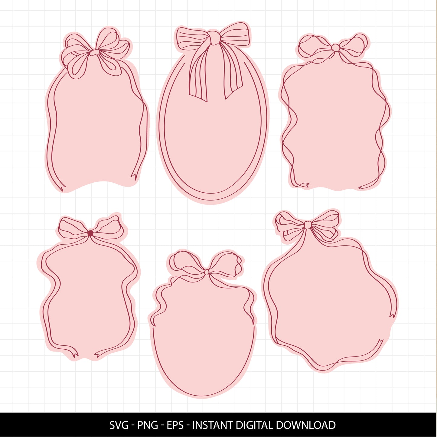 COD3292 - Doodle clipart, Frames Clipart, Aesthetic frames Clipart, frames printable, frames svg