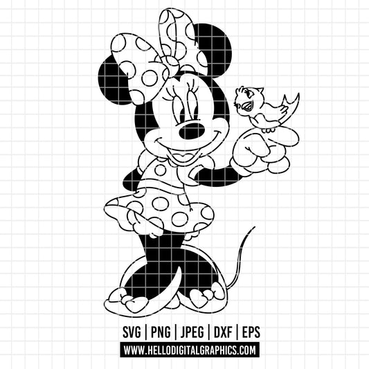 COD3297 - Minnie svg, Disney svg, disneyland t shirt svg, Disney svg, dtf, sublimation