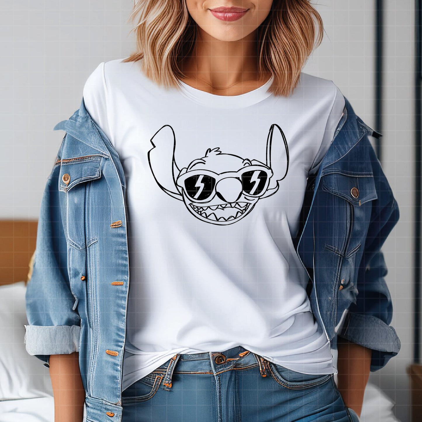 COD3305 - Stitch svg, Best teacher ever svg, disney svg, stitch sketch png