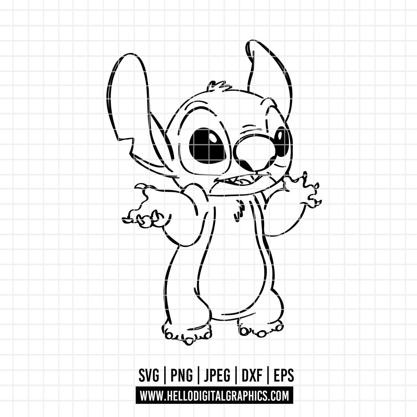 COD3316 - Stitch svg, Best teacher ever svg, disney svg, stitch sketch png
