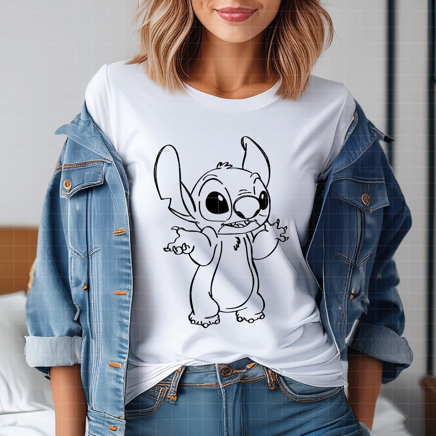COD3316 - Stitch svg, Best teacher ever svg, disney svg, stitch sketch png
