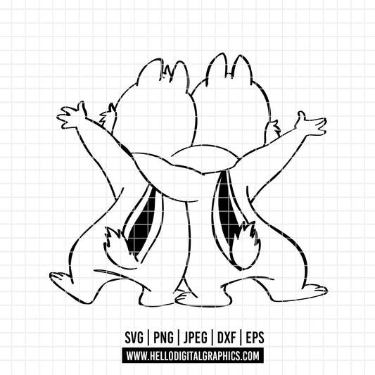 COD3318 - Chip and Dale Svg, chip Svg cut file for Cricut, Chip and Dale png, Double Trouble svg