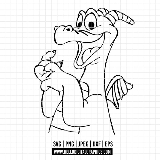 COD3320 - Figment Epcot Png - Svg, Figment Png, Retro Figment Png, Figment The Dragon, Epcot Figment Png, Figment One Little Spark