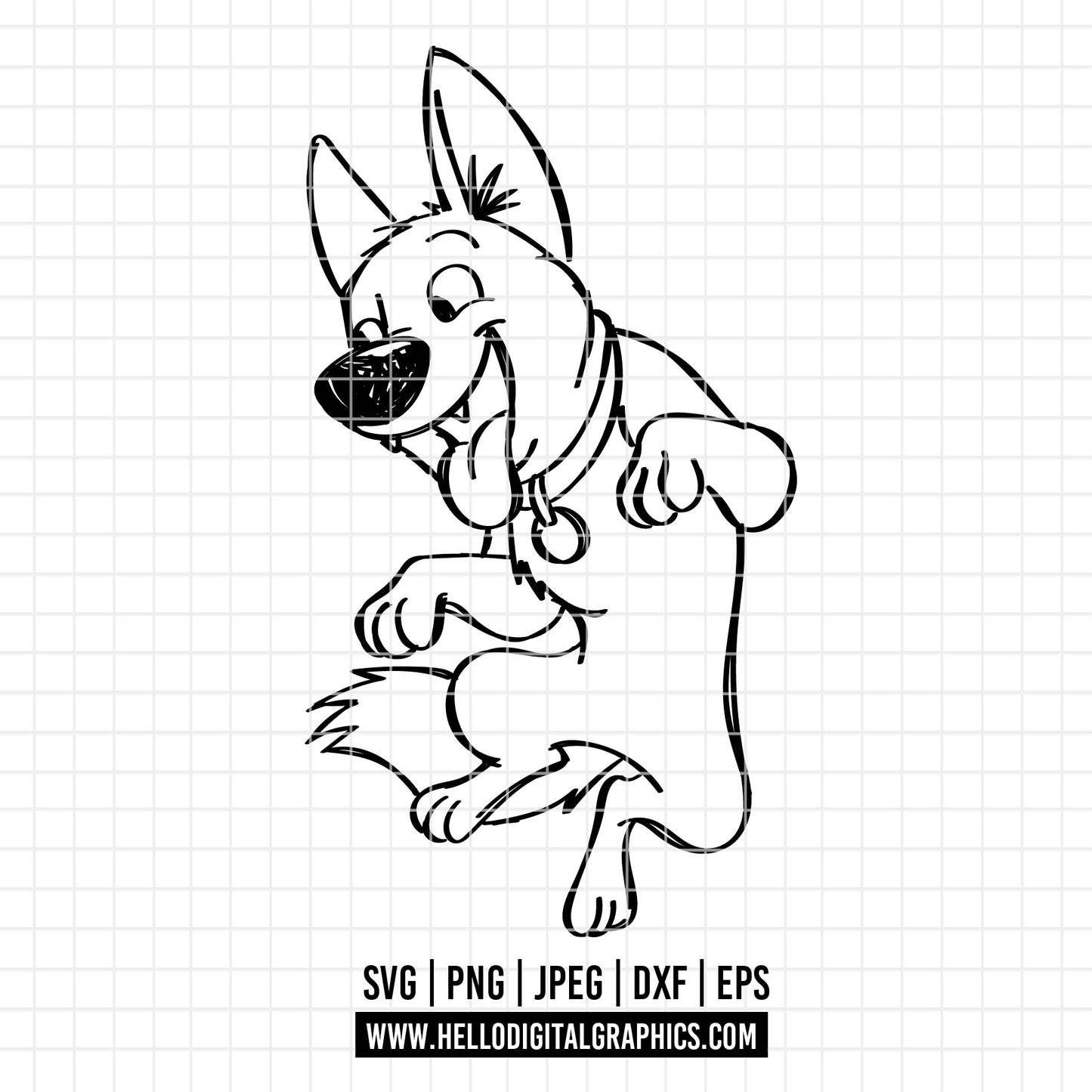 COD3325- Bolt svg, Bolt pixar svg, Disney svg, outline svg, cricut, silhouette