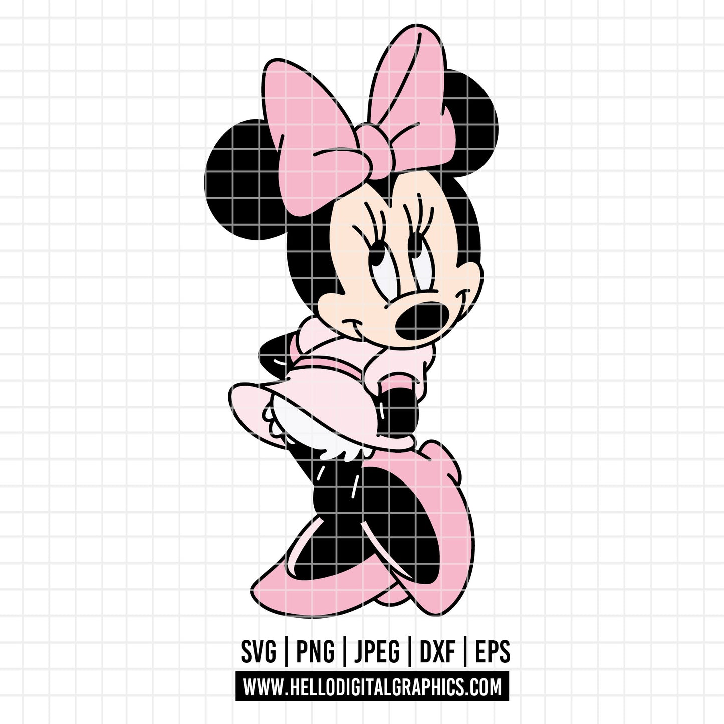 COD3337 - Minnie svg, Disney svg, disneyland t shirt svg, Disney svg, dtf, sublimation