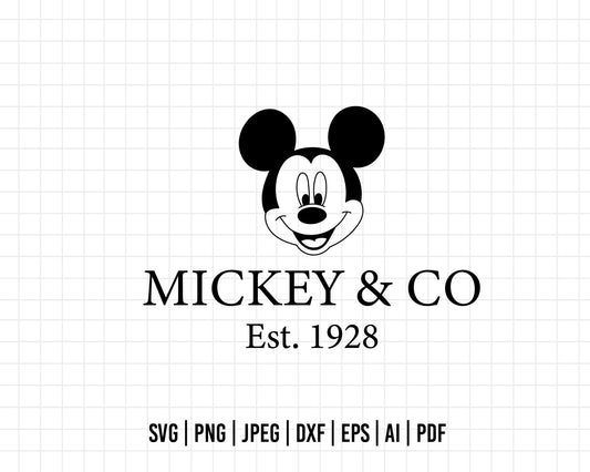 COD334- Mickey & co svg, Mickey Svg, Disney svg, Magical svg, Mickey face svg