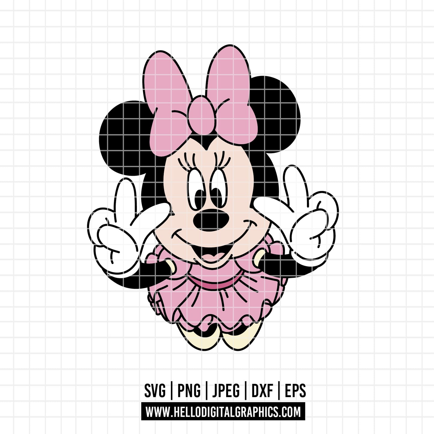 COD3340 - Minnie svg, Disney svg, disneyland t shirt svg, Disney svg, dtf, sublimation