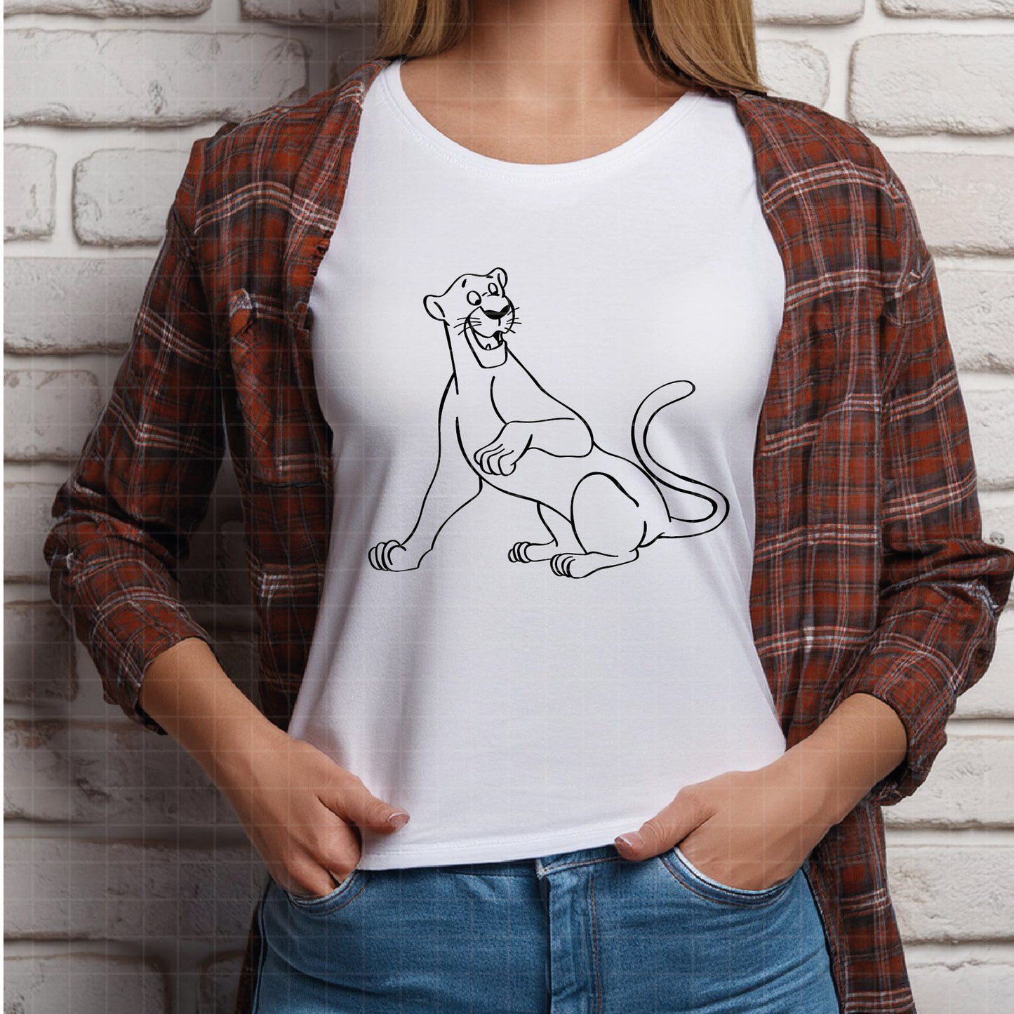 COD3352 - Jungle Book SVG png dxf clipart , cut file outline silhouette, T-Shirt Prints Wall Decals, Baloo jungle book svg