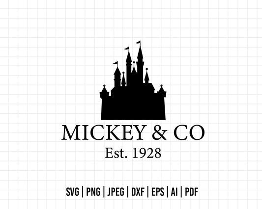 COD336- Mickey & co svg, Mickey Svg, Disney svg, Magical svg, Mickey face svg