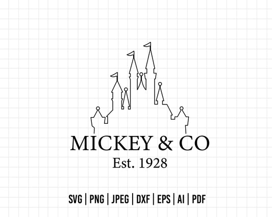 COD337- Mickey & co svg, Mickey Svg, Disney svg, Magical svg, Mickey face svg