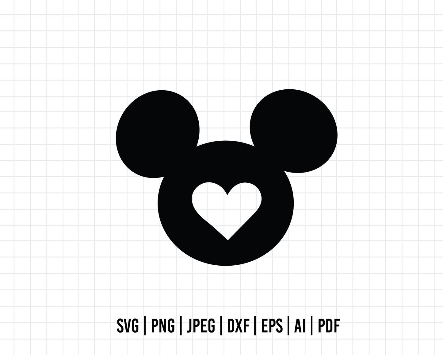 COD342- Mickey Mouse Head Svg, Mickey svg, Disney svg