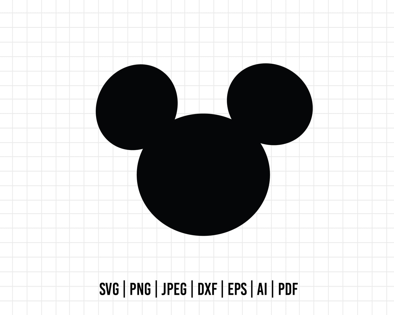 COD344- Mickey Mouse Head Svg, Mickey svg, Disney svg – Hello