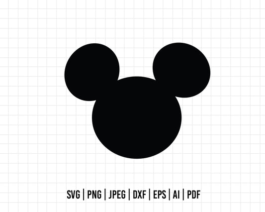 COD344- Mickey Mouse Head Svg, Mickey svg, Disney svg