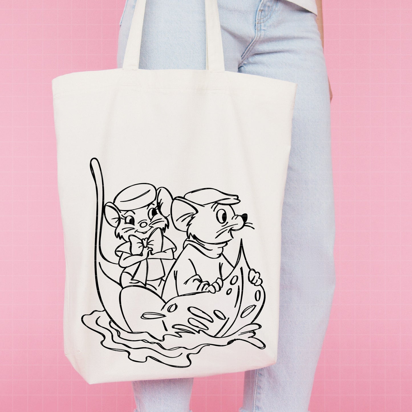 COD3465 - Bernard and Bianca, The Rescuers SVG, PNG, EPS - Adventures of Bernard and Bianca line art/ Outline clipart vector