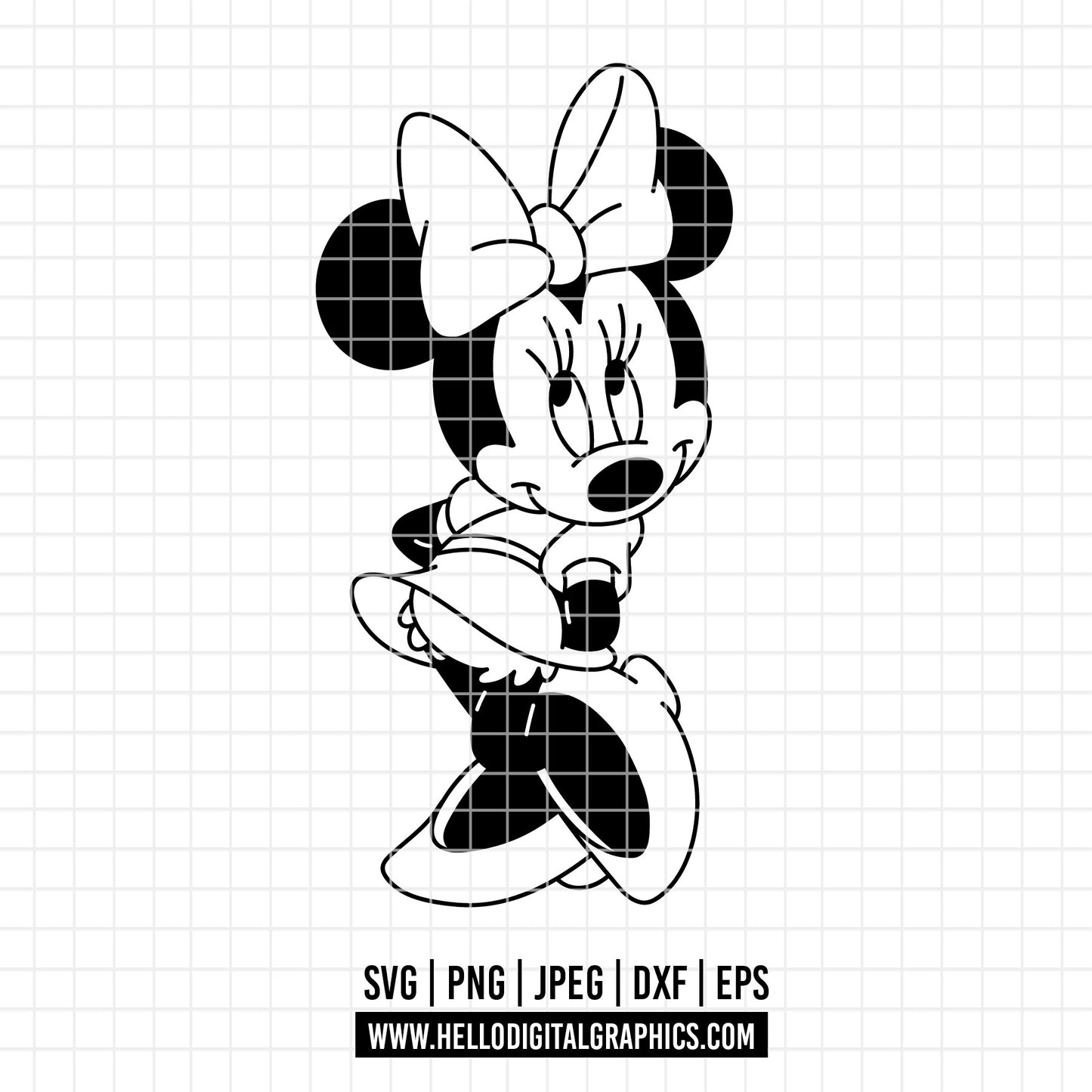 COD3469 - Minnie svg, Disney svg, disneyland t shirt svg, Disney svg, dtf, sublimation