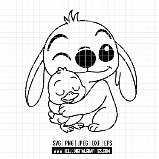 COD3572 - Stitch svg, Best teacher ever svg, disney svg, stitch sketch png